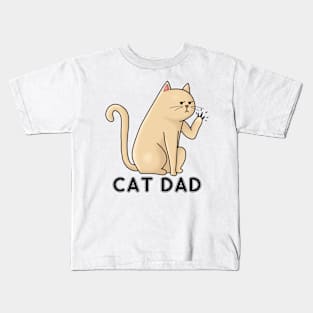 cat dad Kids T-Shirt